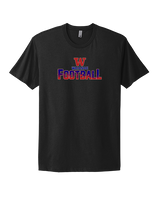 Waianae HS Football Splatter - Mens Select Cotton T-Shirt