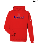 Waianae HS Football Splatter - Nike Club Fleece Hoodie