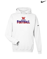 Waianae HS Football Splatter - Nike Club Fleece Hoodie