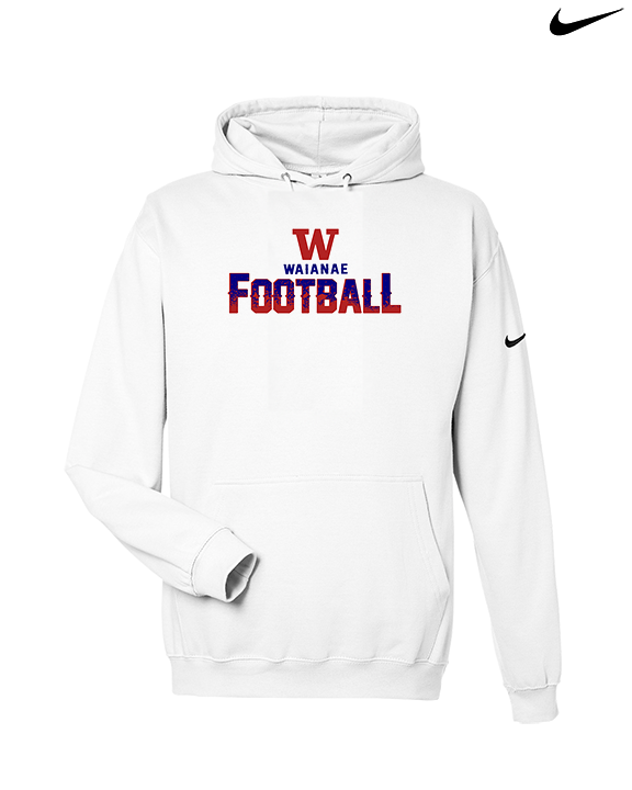 Waianae HS Football Splatter - Nike Club Fleece Hoodie