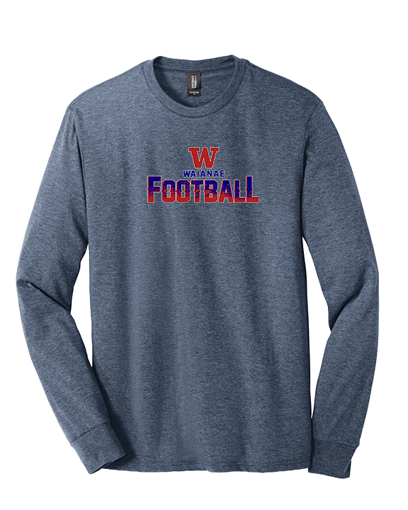 Waianae HS Football Splatter - Tri-Blend Long Sleeve