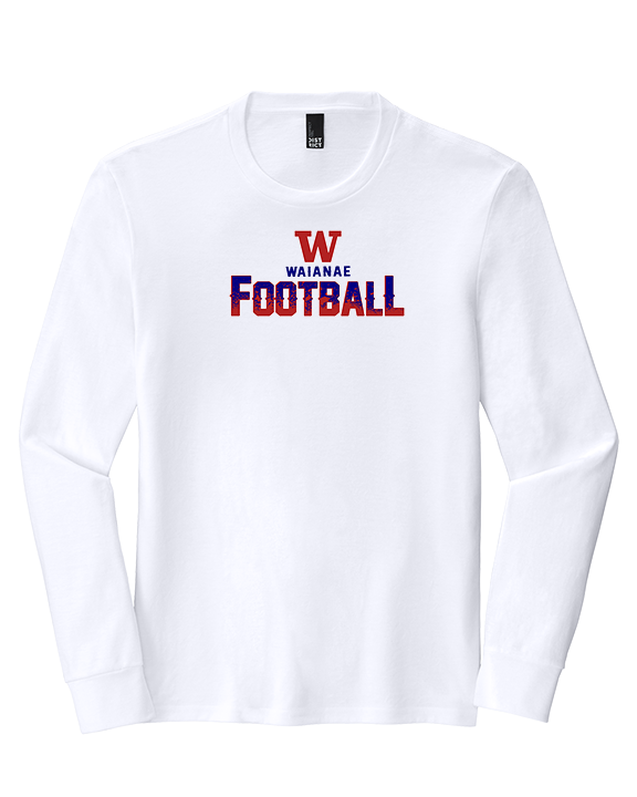 Waianae HS Football Splatter - Tri-Blend Long Sleeve