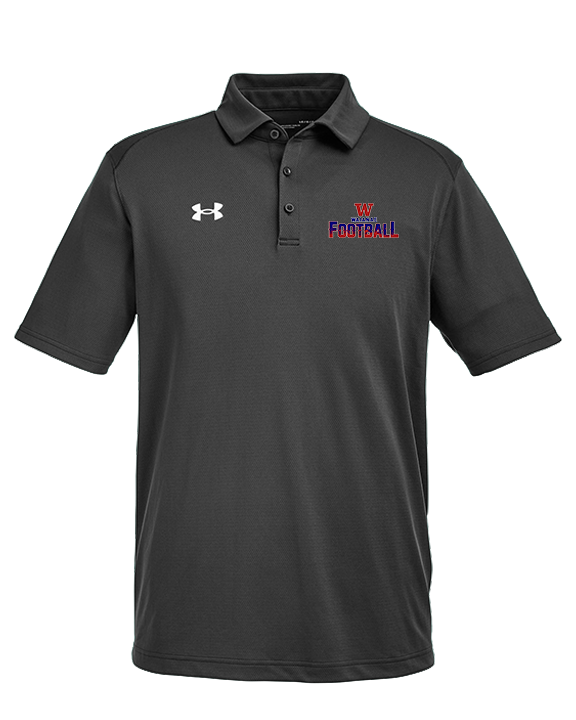 Waianae HS Football Splatter - Under Armour Mens Tech Polo
