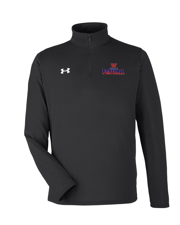 Waianae HS Football Splatter - Under Armour Mens Tech Quarter Zip