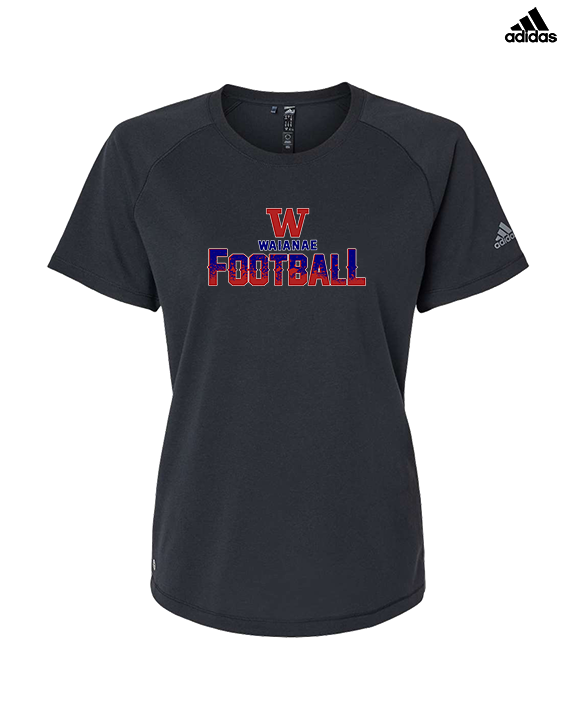 Waianae HS Football Splatter - Womens Adidas Performance Shirt