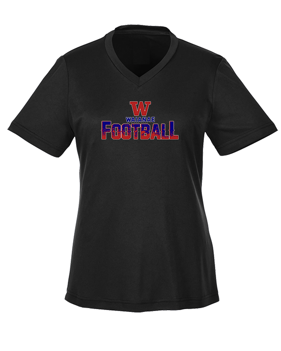 Waianae HS Football Splatter - Womens Performance Shirt