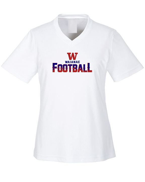 Waianae HS Football Splatter - Womens Performance Shirt