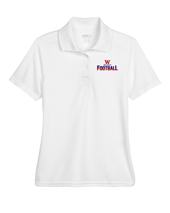 Waianae HS Football Splatter - Womens Polo