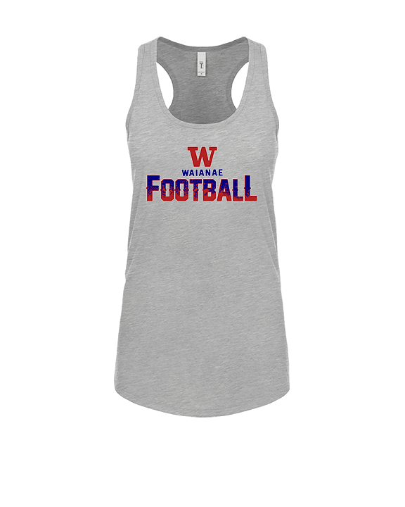 Waianae HS Football Splatter - Womens Tank Top