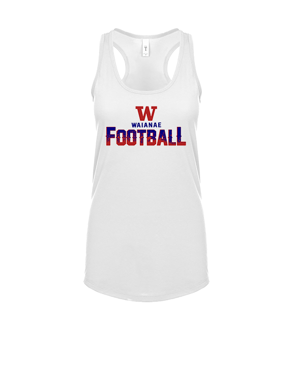 Waianae HS Football Splatter - Womens Tank Top