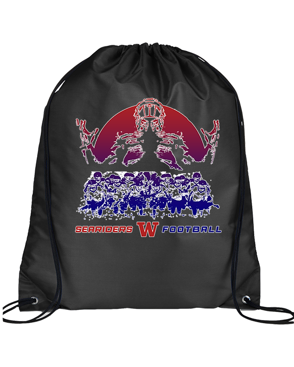 Waianae HS Football Unleashed - Drawstring Bag