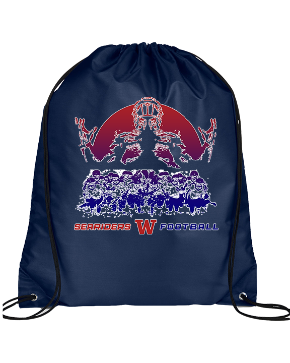 Waianae HS Football Unleashed - Drawstring Bag