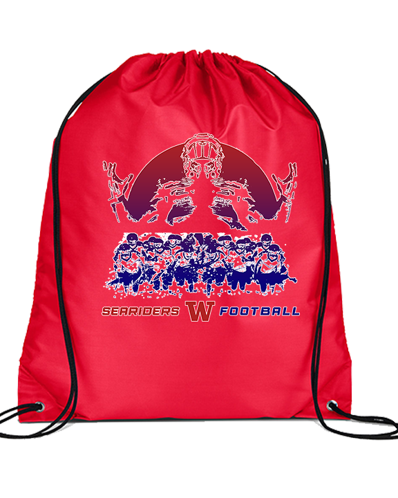 Waianae HS Football Unleashed - Drawstring Bag