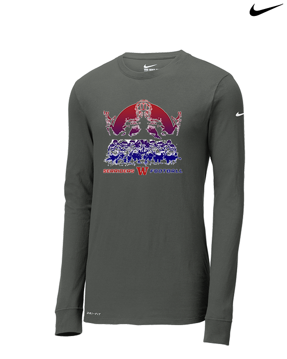 Waianae HS Football Unleashed - Mens Nike Longsleeve