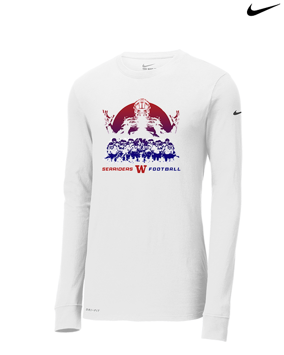 Waianae HS Football Unleashed - Mens Nike Longsleeve