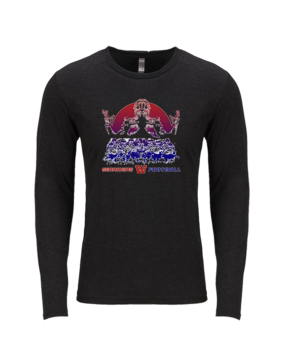 Waianae HS Football Unleashed - Tri-Blend Long Sleeve