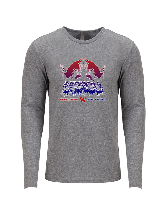Waianae HS Football Unleashed - Tri-Blend Long Sleeve