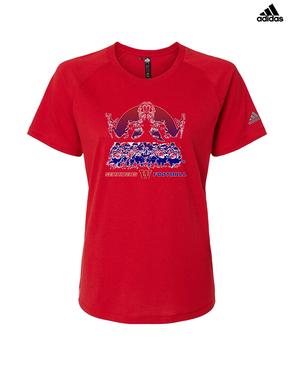Waianae HS Football Unleashed - Womens Adidas Performance Shirt