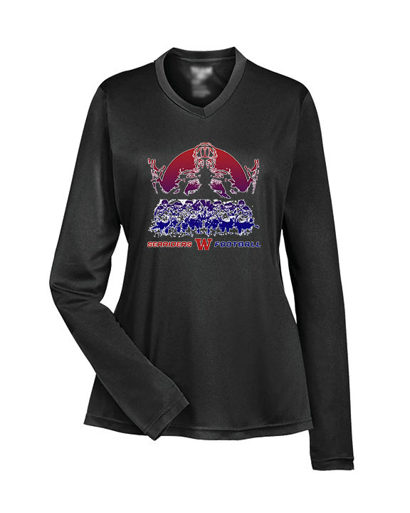 Waianae HS Football Unleashed - Womens Performance Longsleeve