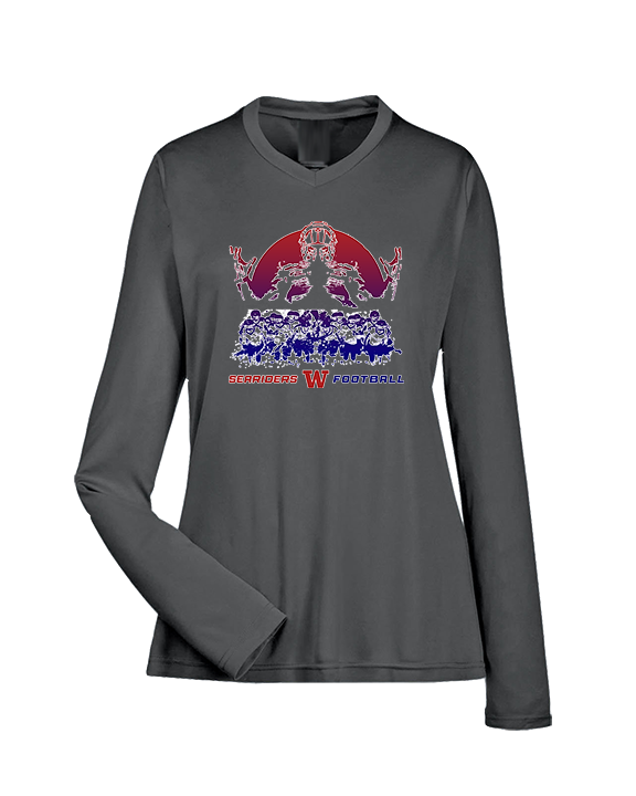 Waianae HS Football Unleashed - Womens Performance Longsleeve