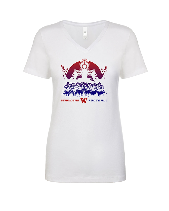 Waianae HS Football Unleashed - Womens Vneck