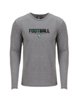Walther Christian Academy Football Cut - Tri-Blend Long Sleeve