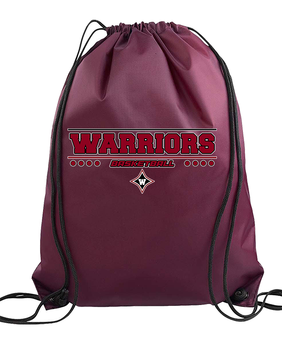 Wando HS Girls Basketball Border - Drawstring Bag