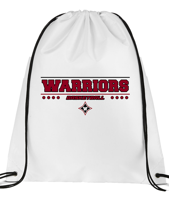 Wando HS Girls Basketball Border - Drawstring Bag