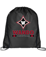 Wando HS Girls Basketball Stacked - Drawstring Bag