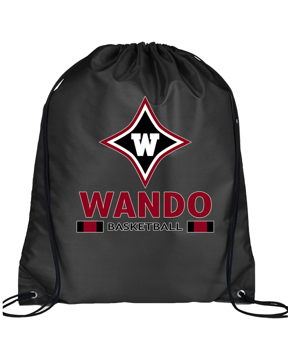 Wando HS Girls Basketball Stacked - Drawstring Bag