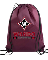 Wando HS Girls Basketball Stacked - Drawstring Bag