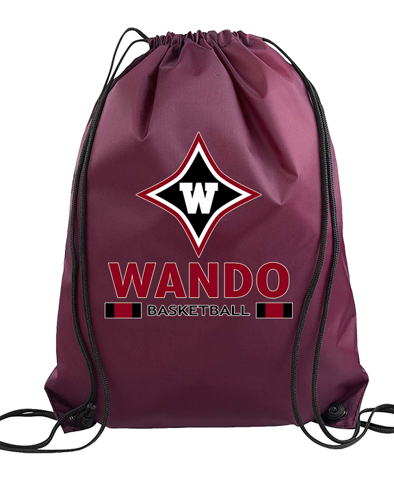 Wando HS Girls Basketball Stacked - Drawstring Bag