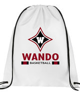 Wando HS Girls Basketball Stacked - Drawstring Bag