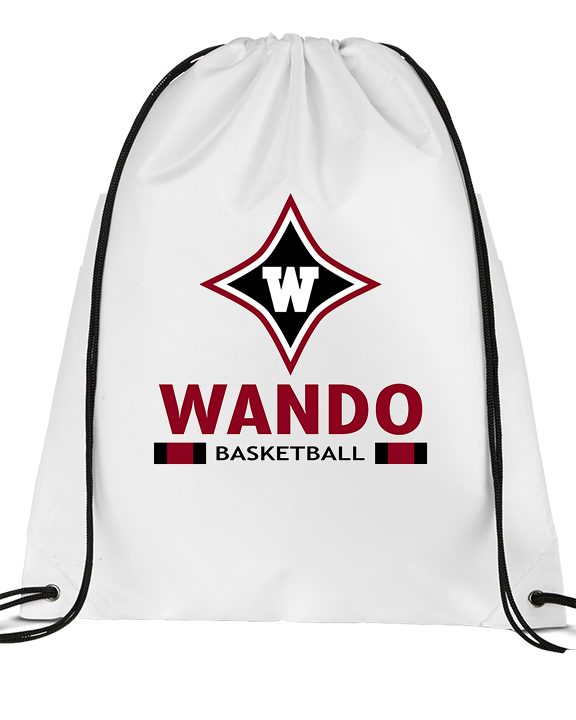 Wando HS Girls Basketball Stacked - Drawstring Bag