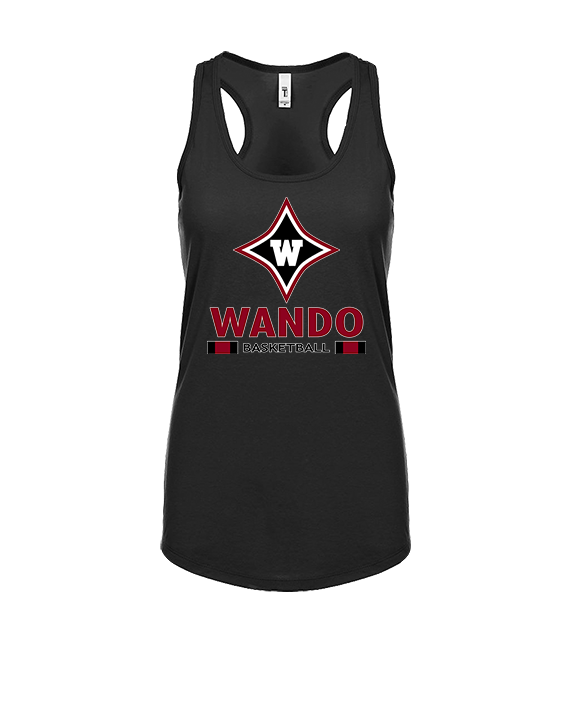 Wando HS Girls Basketball Stacked - Womens Tank Top