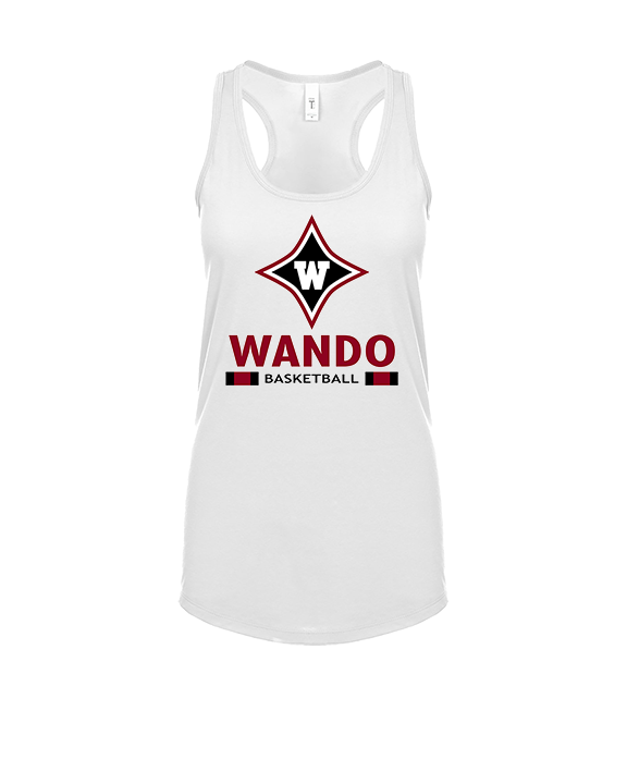 Wando HS Girls Basketball Stacked - Womens Tank Top