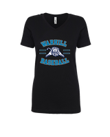 Warhill HS Baseball Curve - Womens Vneck