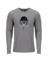Waverly/South Shore Football Skull Crusher - Tri-Blend Long Sleeve