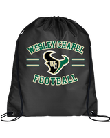 Wesley Chapel Bulls Football Curve 2 - Drawstring Bag