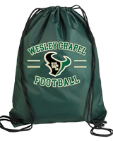 Wesley Chapel Bulls Football Curve 2 - Drawstring Bag
