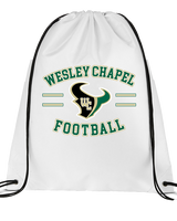 Wesley Chapel Bulls Football Curve 2 - Drawstring Bag