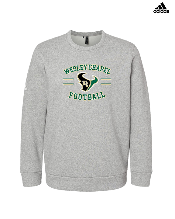 Wesley Chapel Bulls Football Curve 2 - Mens Adidas Crewneck