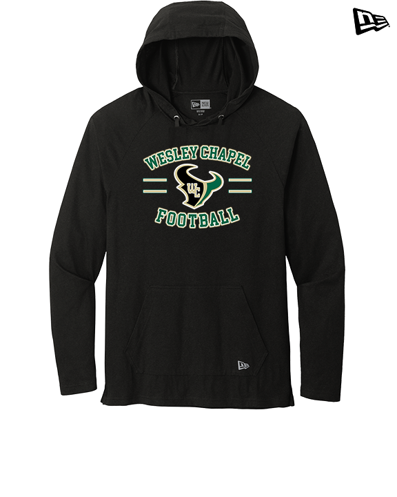 Wesley Chapel Bulls Football Curve 2 - New Era Tri-Blend Hoodie