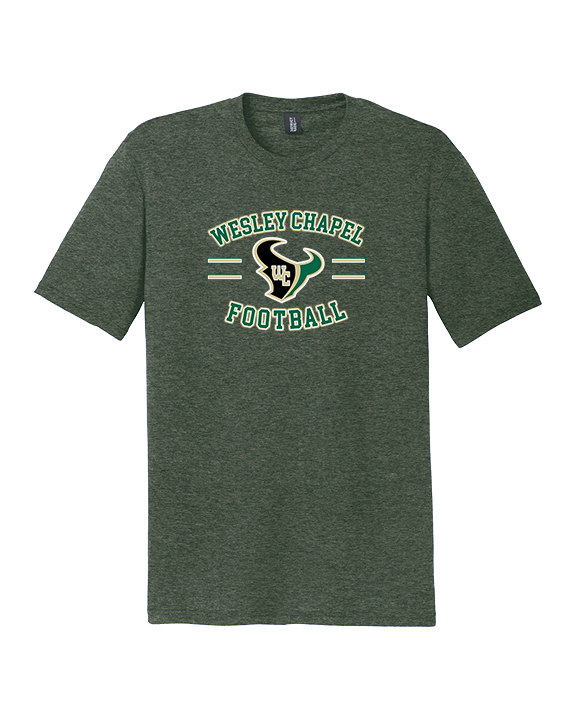 Wesley Chapel Bulls Football Curve 2 - Tri-Blend Shirt