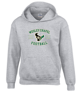 Wesley Chapel Bulls Football Curve 2 - Youth Hoodie