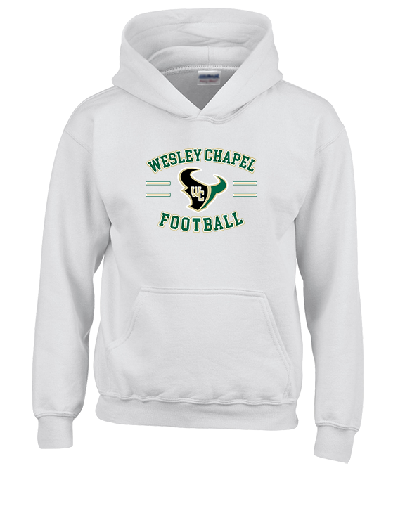 Wesley Chapel Bulls Football Curve 2 - Youth Hoodie
