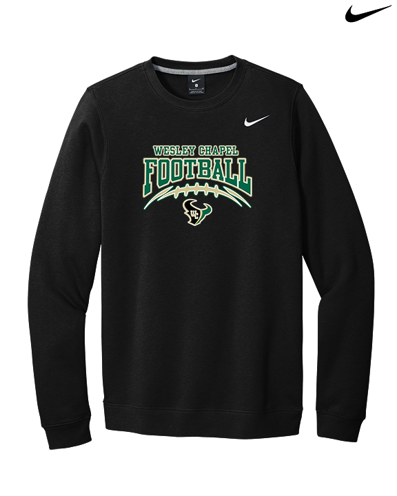 Wesley Chapel Bulls Football Football 2 - Mens Nike Crewneck
