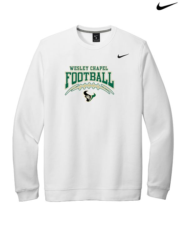 Wesley Chapel Bulls Football Football 2 - Mens Nike Crewneck