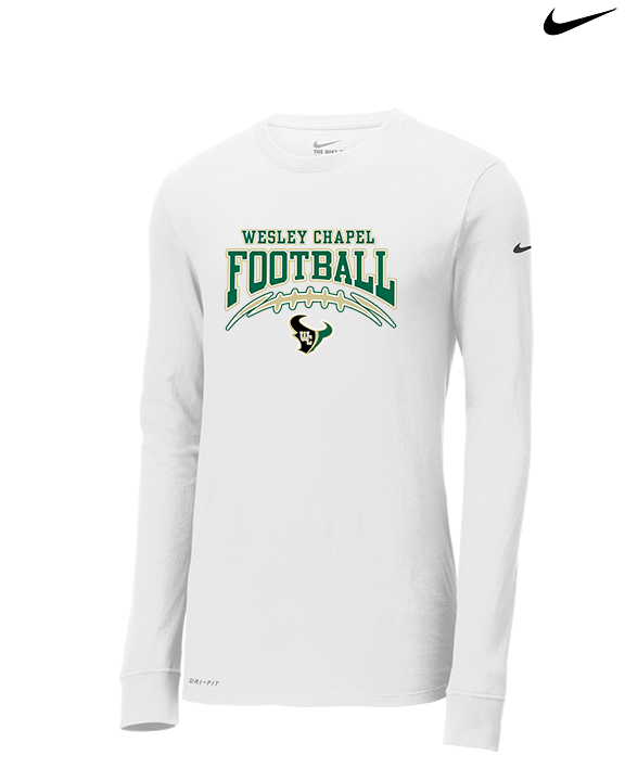 Wesley Chapel Bulls Football Football 2 - Mens Nike Longsleeve