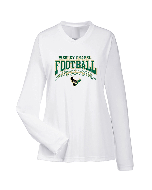 Wesley Chapel Bulls Football Football 2 - Womens Performance Longsleeve